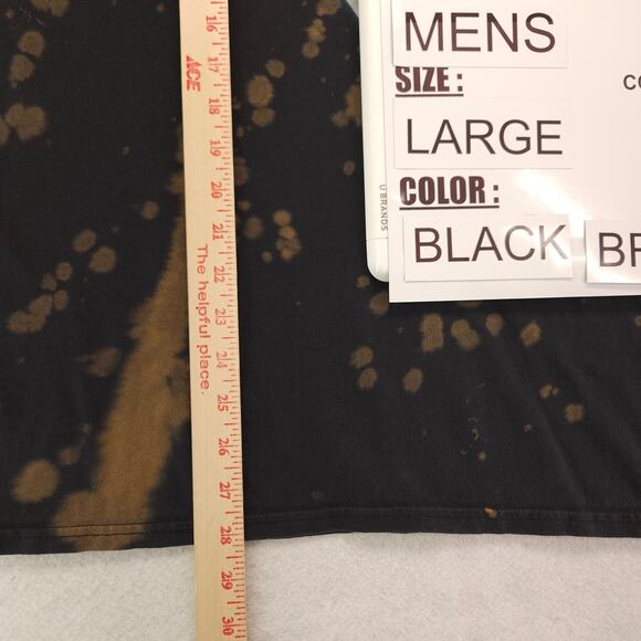 Jimi Hendrix Band Crew Neck Short Sleeve Graphic T Shirt Mens Size L Black - Picture 8 of 9